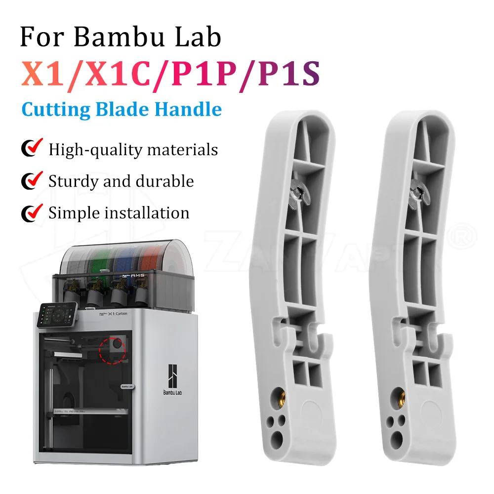 Держатель лезвия для резки филамента (резак) для 3D-принтеров Bambu Lab X1, X1C, P1P, P1S, запасные части
Держатель лезвия для резки филамента (резак) для 3D-принтеров Bambu Lab X1, X1C, P1P, P1S, запасные части