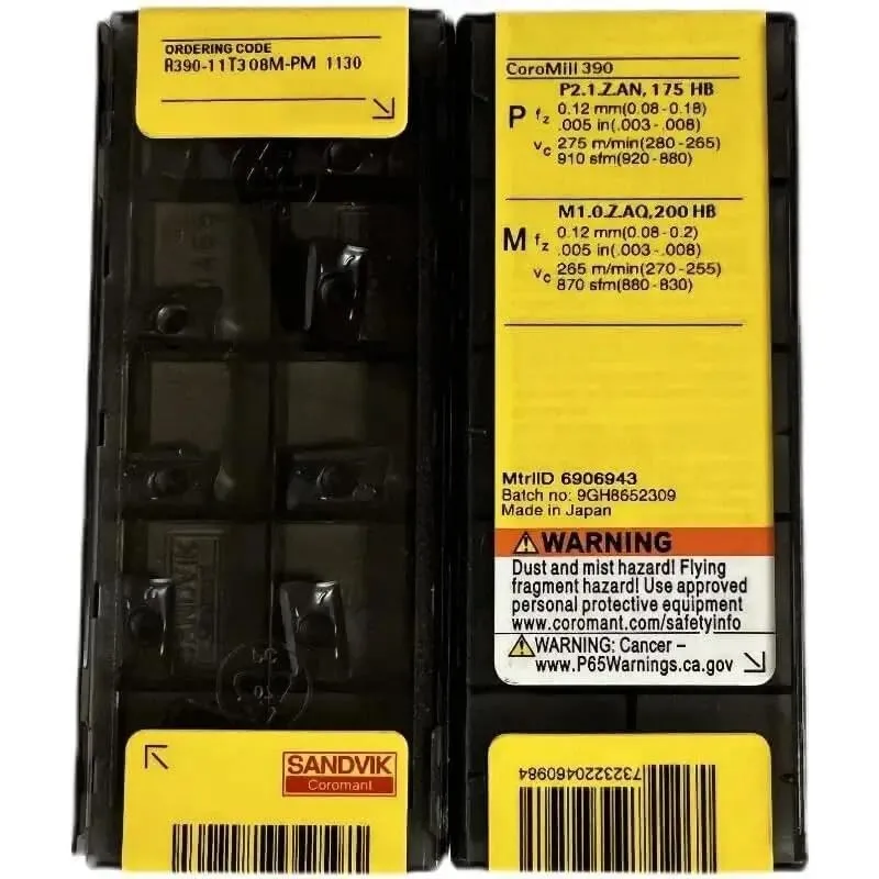 Оригинальный SANDVIK/R390-11T308M-PM 1130/лезвие с ЧПУ из твердого сплава, 10 шт. 
Оригинальный SANDVIK/R390-11T308M-PM 1130/лезвие с ЧПУ из твердого сплава, 10 шт.