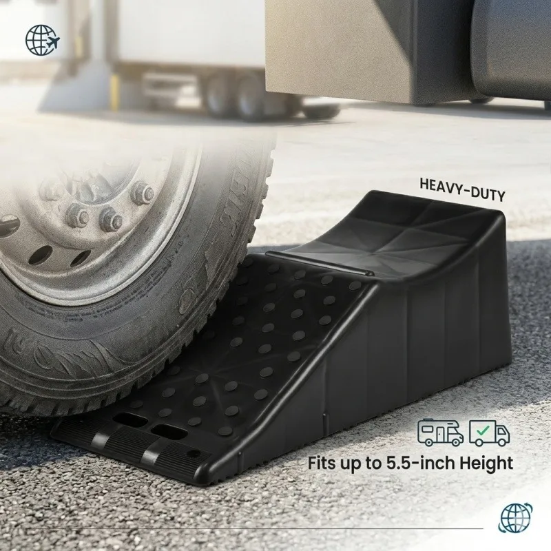 1pc Heavy Duty RV Trailer Stabilizer Leveler System, Heavy Polymer Anti-Slip Surface for Camper Caravan Motorhome Truck Off-Road
1pc Heavy Duty RV Trailer Stabilizer Leveler System, Heavy Polymer Anti-Slip Surface for Camper Caravan Motorhome Truck Off-Road