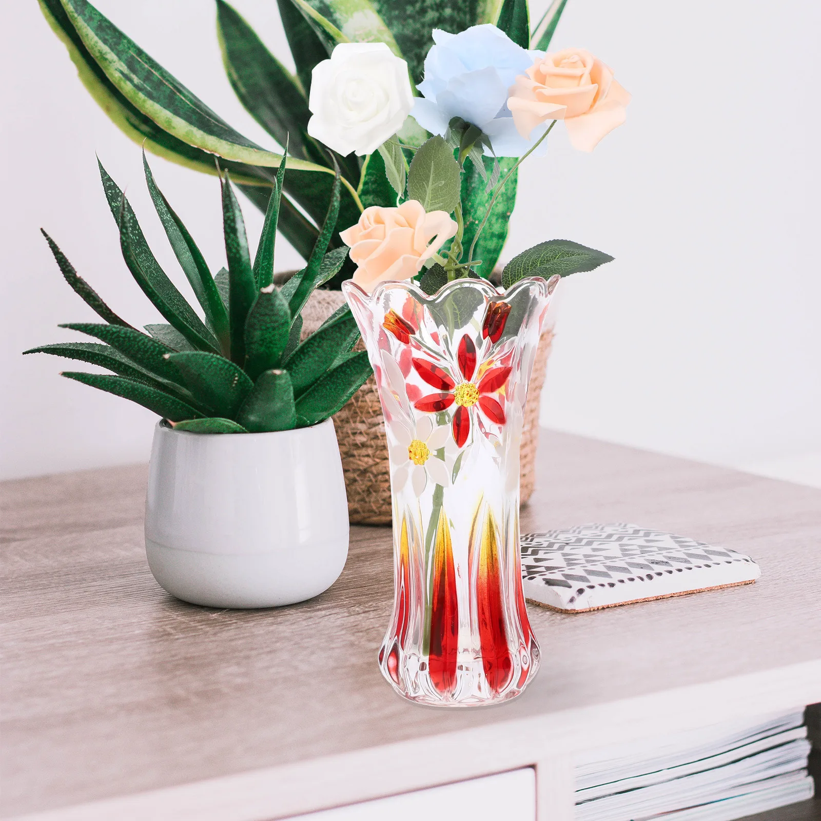 Flower Arranging Floral Arrangement Vase Distinctive Ornament for Decor Cool Exquisite 
Flower Arranging Floral Arrangement Vase Distinctive Ornament for Decor Cool Exquisite