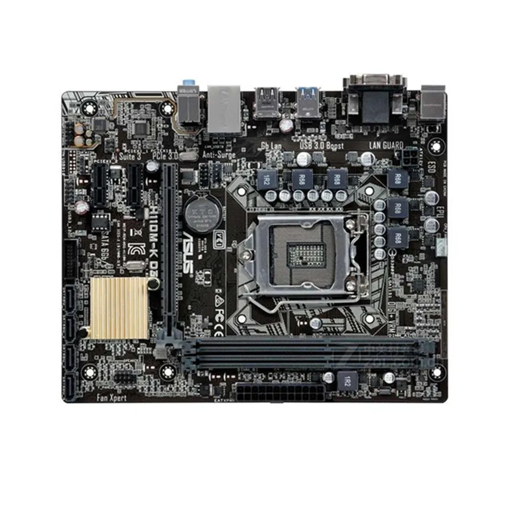 ASUS H110M-K CPU Socket DDR3 LGA1151 SATA Motherboard
ASUS H110M-K CPU Socket DDR3 LGA1151 SATA Motherboard