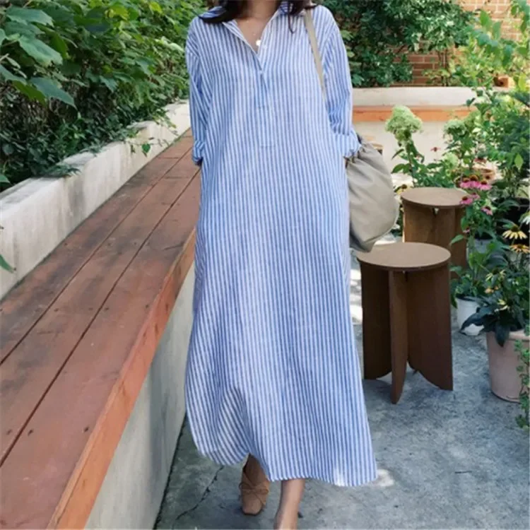 Новая корейская версия 2025 года: универсальная рубашка-юбка в полоску с разрезом, средней и длинной длины, с длинными рукавами.
Новая корейская версия 2025 года: универсальная рубашка-юбка в полоску с разрезом, средней и длинной длины, с длинными рукавами.