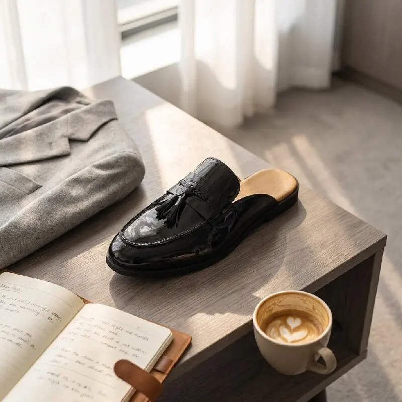 Men Head-covering Slippers Black Color Retro Men One-piece Casual Comfortable Outdoor Business Slippers Size 38-46 Men Slippers
Men Head-covering Slippers Black Color Retro Men One-piece Casual Comfortable Outdoor Business Slippers Size 38-46 Men Slippers