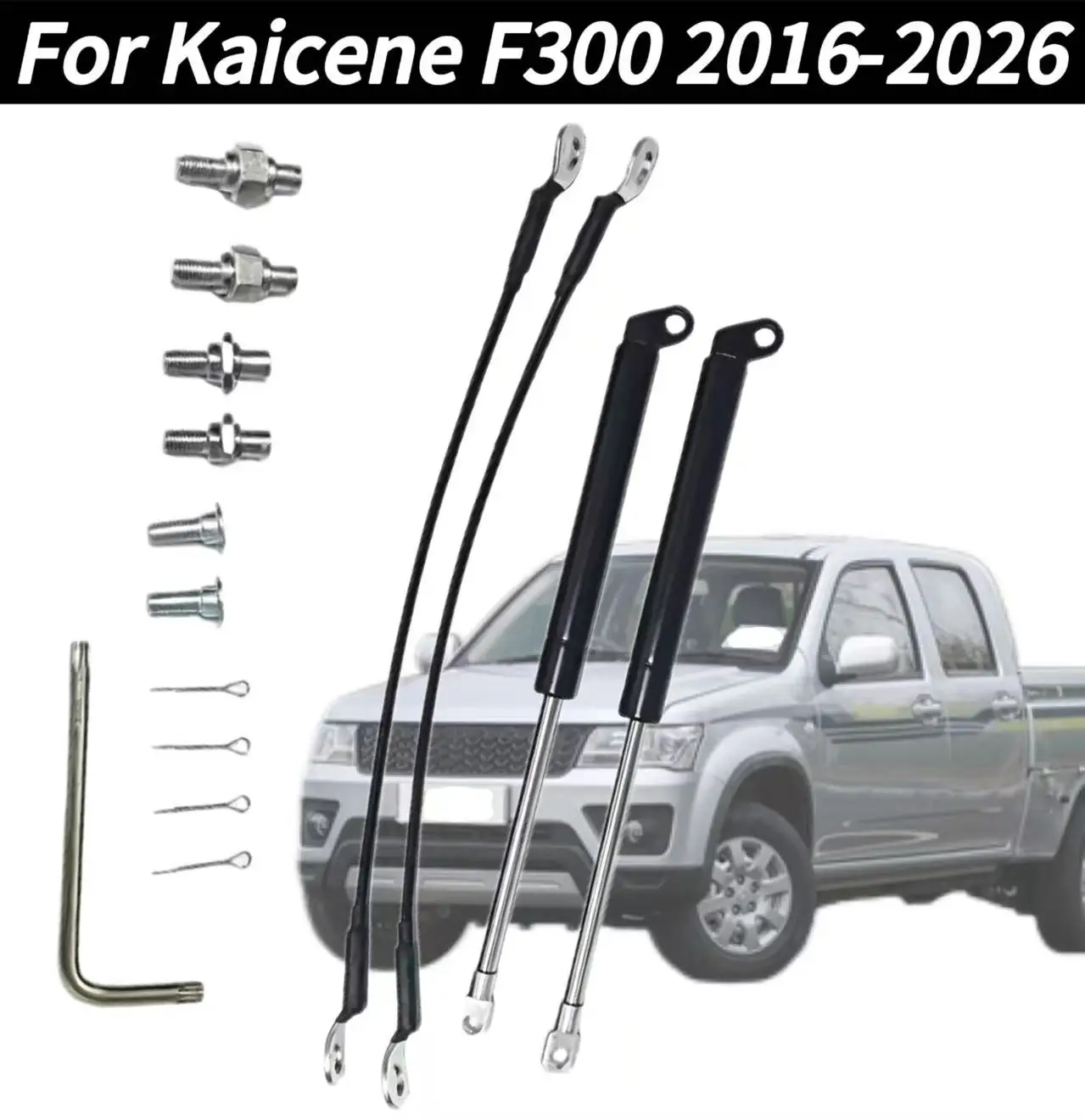 Pickup Tailgate Slow Down Assist Shocks For Kaicene F300 2016-2026 Rear Gas Struts Lift Support Damper
Pickup Tailgate Slow Down Assist Shocks For Kaicene F300 2016-2026 Rear Gas Struts Lift Support Damper