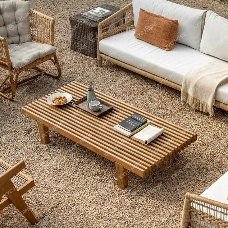 Outdoor courtyard garden B & B coffee table -style wabi-sabi all-solid wood tea tableTJ
Outdoor courtyard garden B & B coffee table -style wabi-sabi all-solid wood tea tableTJ