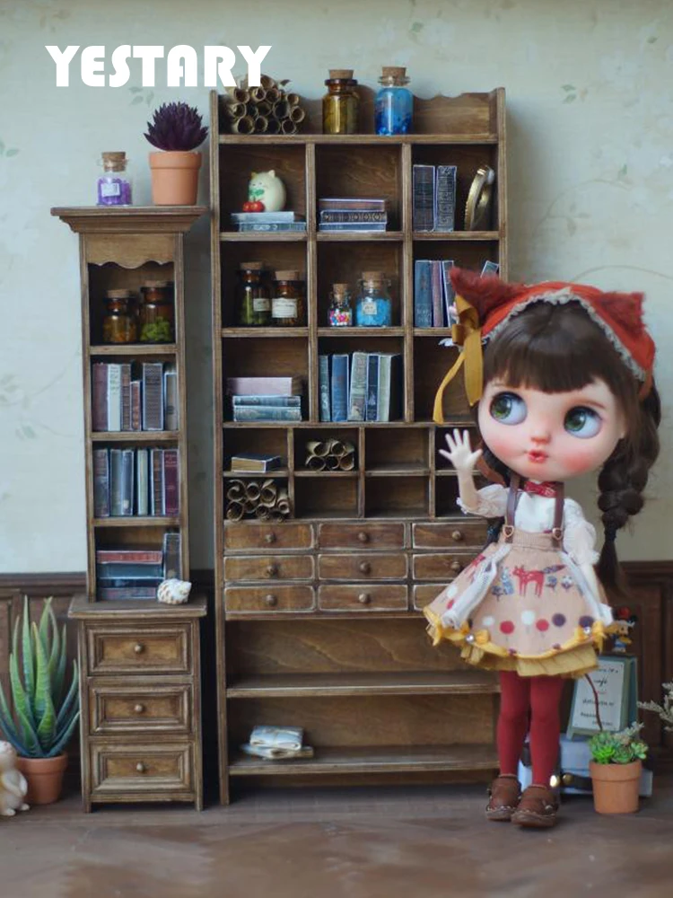 Деревянная мебель для кукольного домика YESTARY 1/6 BJD, винтажный высокий шкаф, текстурированный деревянный шкаф, миниатюрная мебель для Blythe
Деревянная мебель для кукольного домика YESTARY 1/6 BJD, винтажный высокий шкаф, текстурированный деревянный шкаф, миниатюрная мебель для Blythe