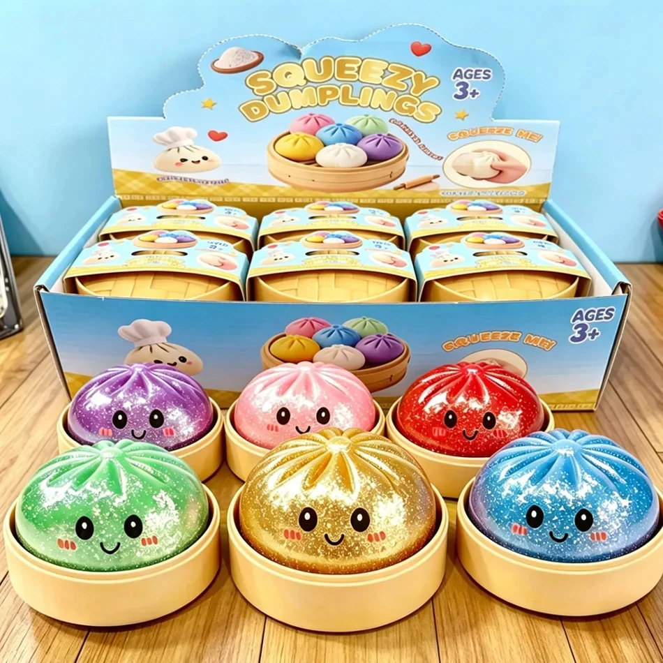 ////Mystery Blind Box Glitter Dumpling Glitter Dumpling Squishy with Box Dumplings Sensory Squeeze Toy for Stress Relief
////Mystery Blind Box Glitter Dumpling Glitter Dumpling Squishy with Box Dumplings Sensory Squeeze Toy for Stress Relief