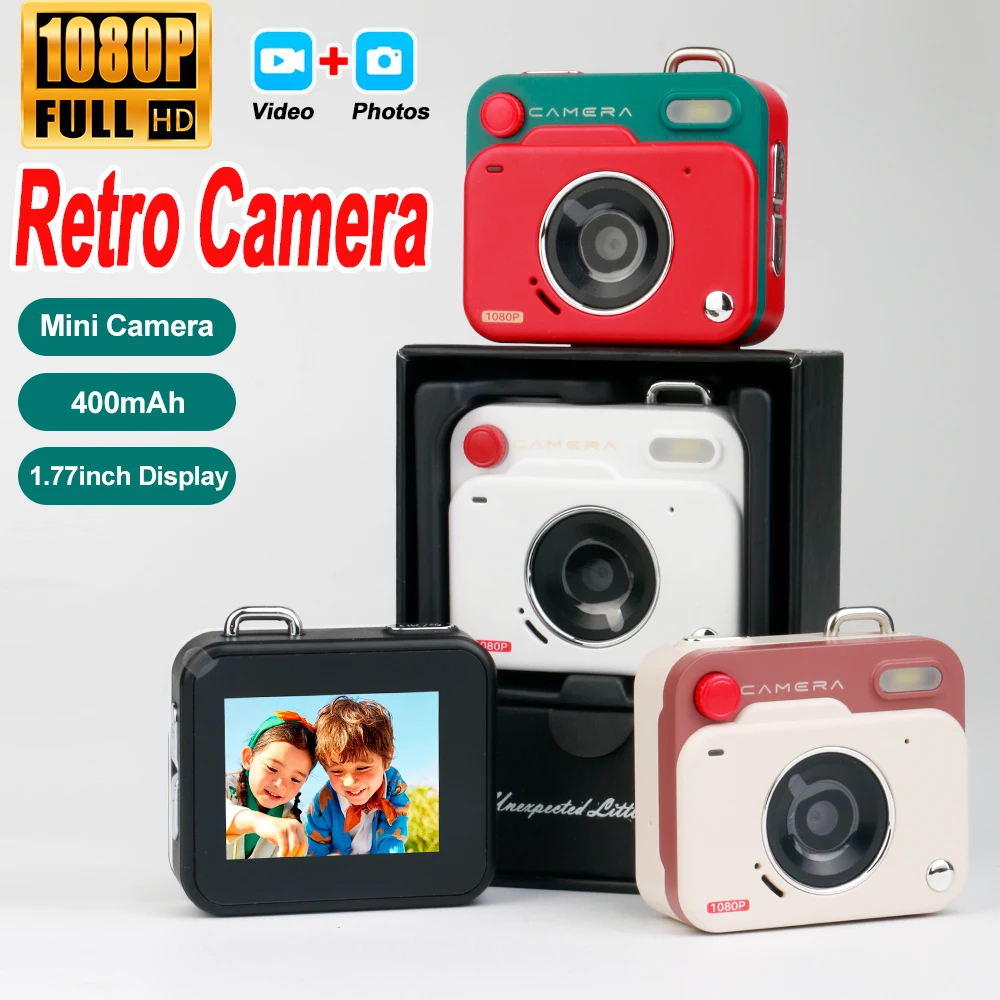 Retro Mini Camera 1080p HD Portable Indoor/Outdoor Small Camera with Screen TF Card Support Video Holiday Gift Y6000 Digital Cam
Retro Mini Camera 1080p HD Portable Indoor/Outdoor Small Camera with Screen TF Card Support Video Holiday Gift Y6000 Digital Cam