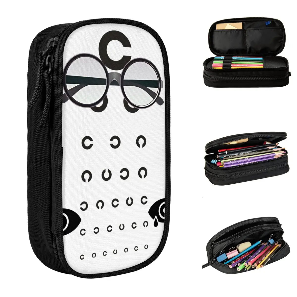 Eye Exam Pencil Case School Pencil Cases Zipper Boy Girl Fashion Big Pencil Bag School Stationery
Eye Exam Pencil Case School Pencil Cases Zipper Boy Girl Fashion Big Pencil Bag School Stationery