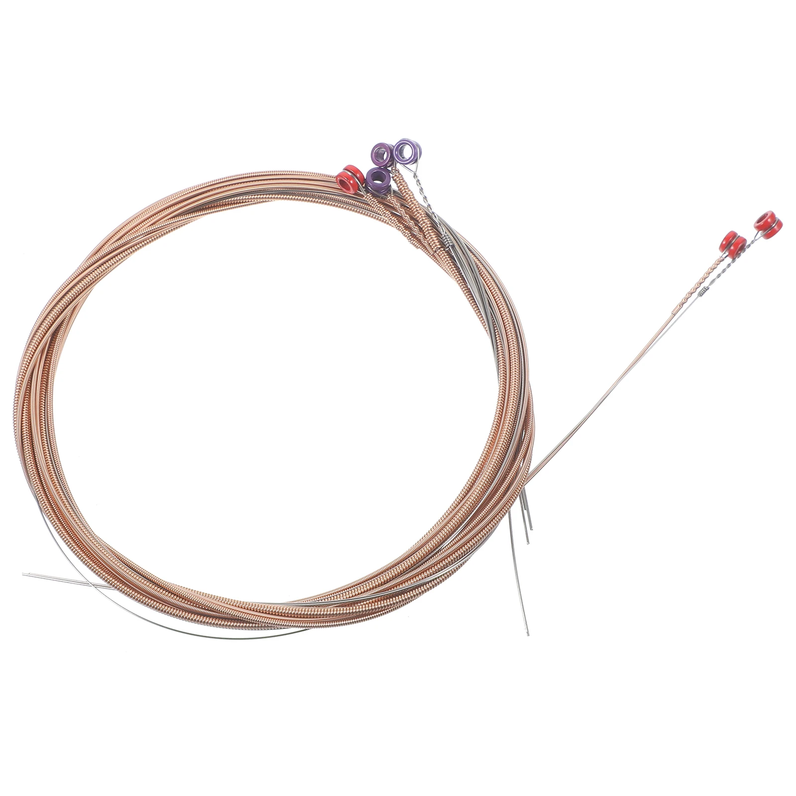 6 Pcs Guitar String Parts Acoustic Accessories Case Folk Phosphor Copper Red Supply
6 Pcs Guitar String Parts Acoustic Accessories Case Folk Phosphor Copper Red Supply