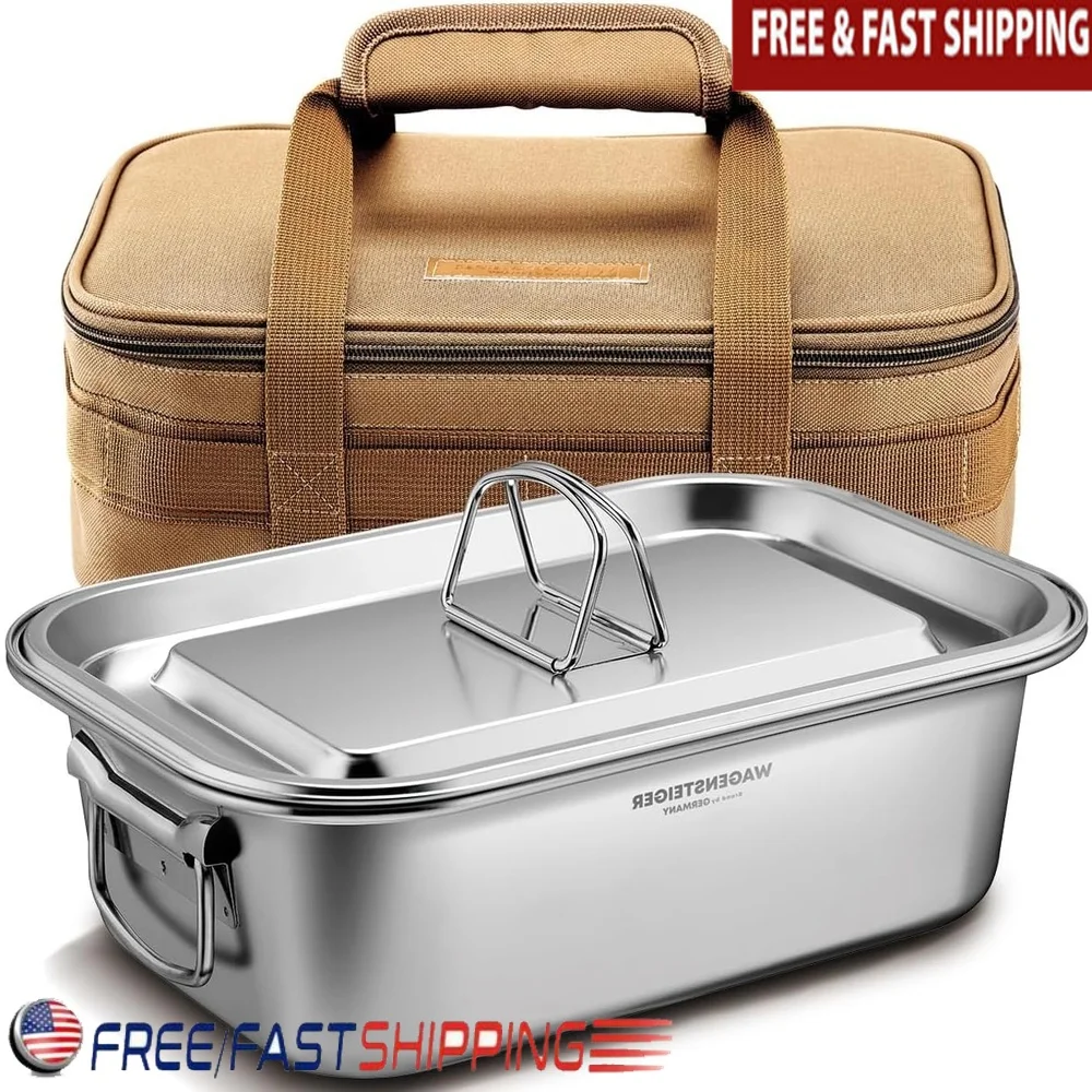 Large Stainless Steel Camping Pot Set 4.5L Portable Bag Outdoor Cooking Durable Organizer Storage Waterproof Cookware
Large Stainless Steel Camping Pot Set 4.5L Portable Bag Outdoor Cooking Durable Organizer Storage Waterproof Cookware
