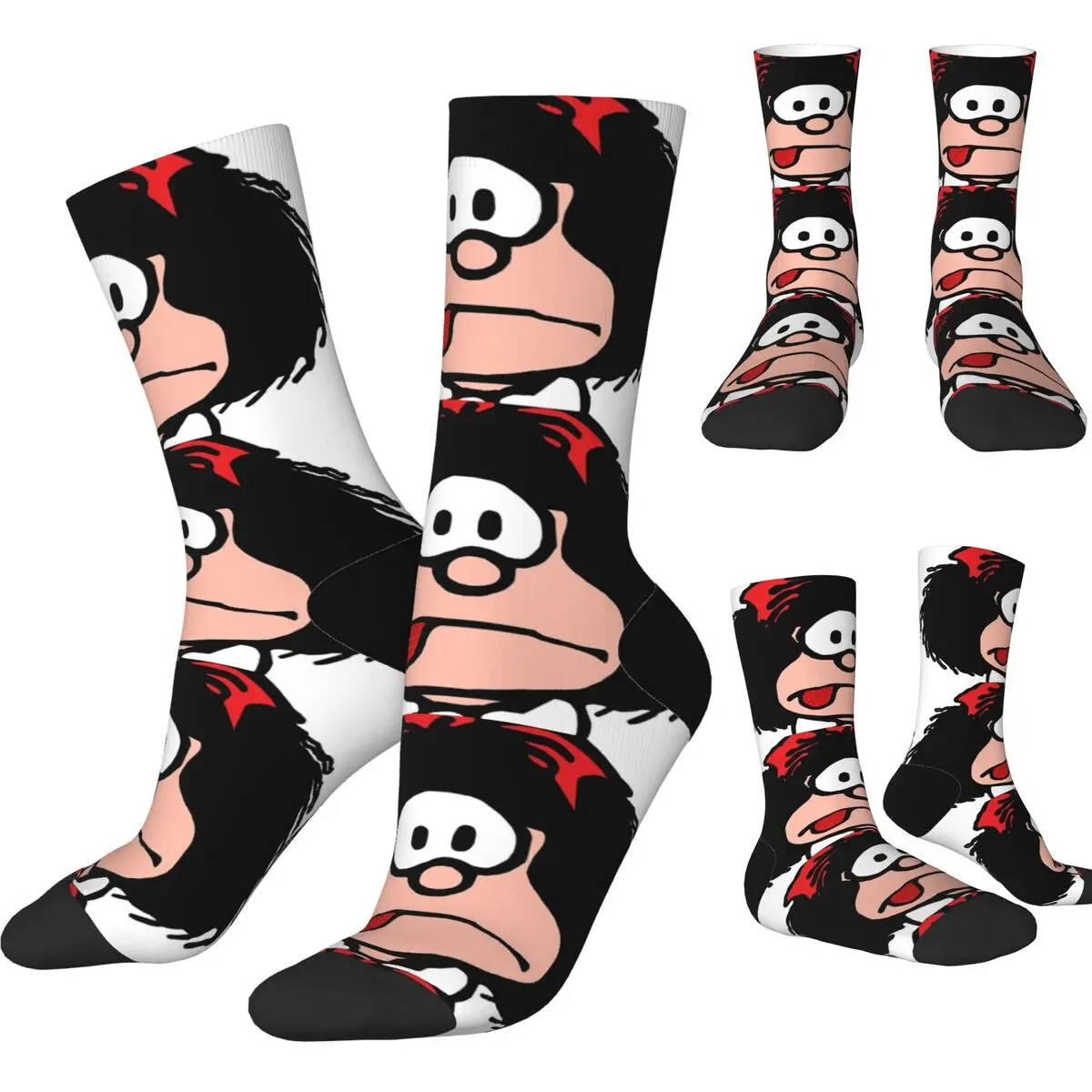 Casual Mafalda Cartoon Quino Comics Sports Socks Polyester Long Socks for Women Men
Casual Mafalda Cartoon Quino Comics Sports Socks Polyester Long Socks for Women Men