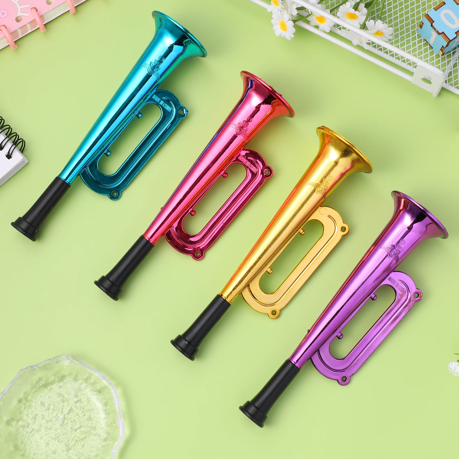 6 Pcs Colorful Trumpet Toys Durable Plastic Noise Makers for Kids Parties Ceremonies Children Musical Instruments Gifts
6 Pcs Colorful Trumpet Toys Durable Plastic Noise Makers for Kids Parties Ceremonies Children Musical Instruments Gifts