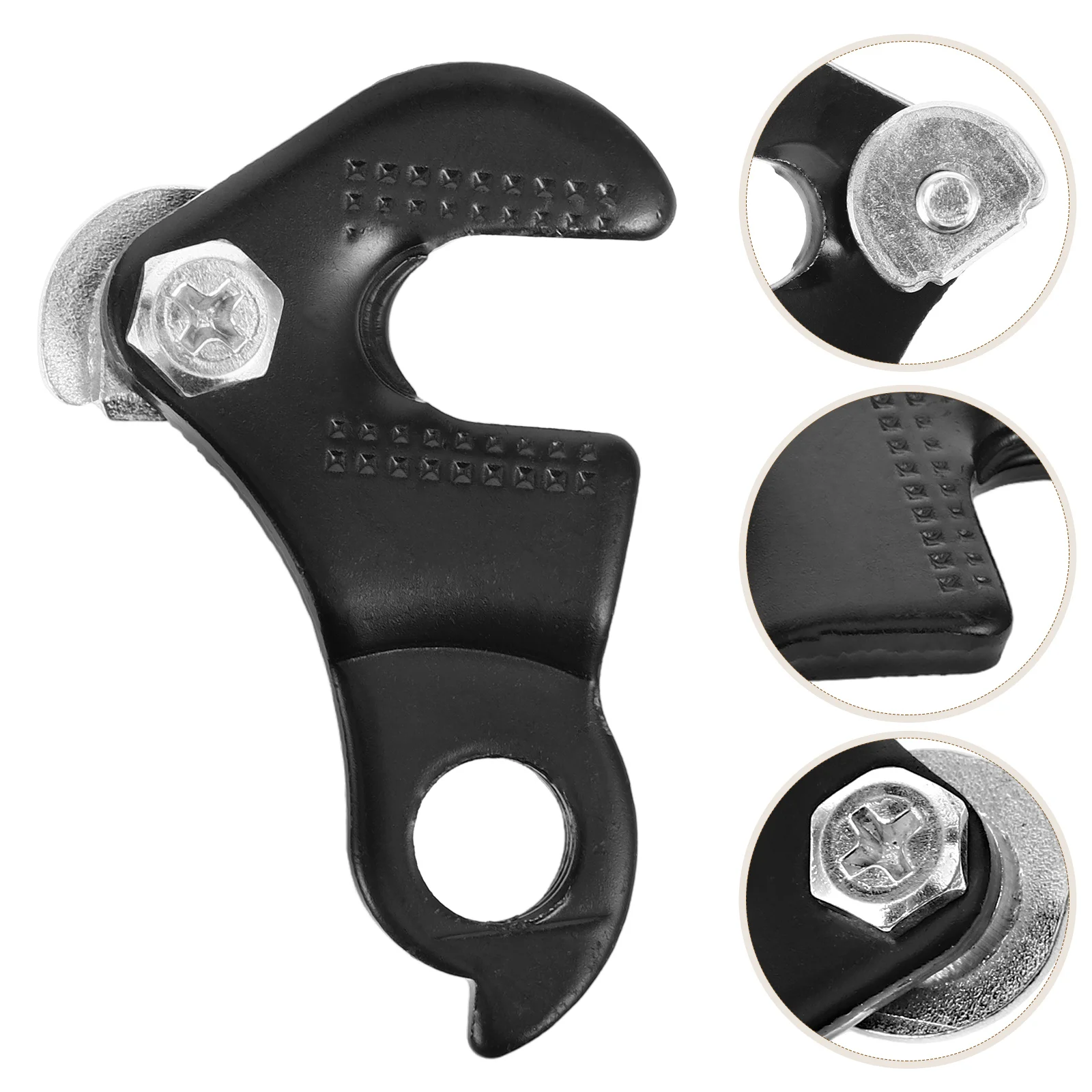 Bicycle Rear Derailleur Hanger Black Iron Durable Lightweight Bike Frame Tail Hook Adapter Cycling Accessory
Bicycle Rear Derailleur Hanger Black Iron Durable Lightweight Bike Frame Tail Hook Adapter Cycling Accessory