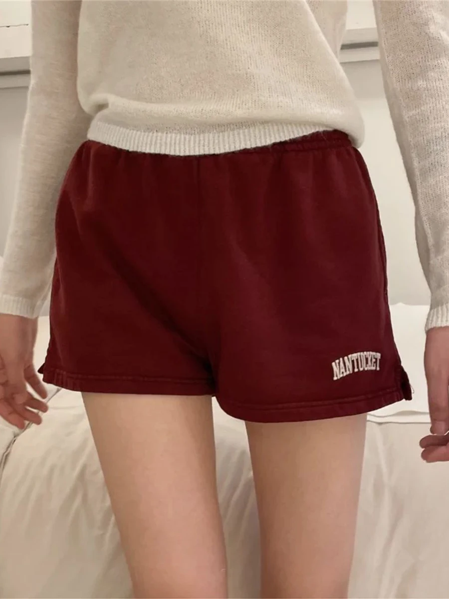 American Vintage Letter Embroidery Shorts Women Summer Elastic High Waist Y2k Sweatshorts Streetwear Cotton Sport Short Pants
American Vintage Letter Embroidery Shorts Women Summer Elastic High Waist Y2k Sweatshorts Streetwear Cotton Sport Short Pants