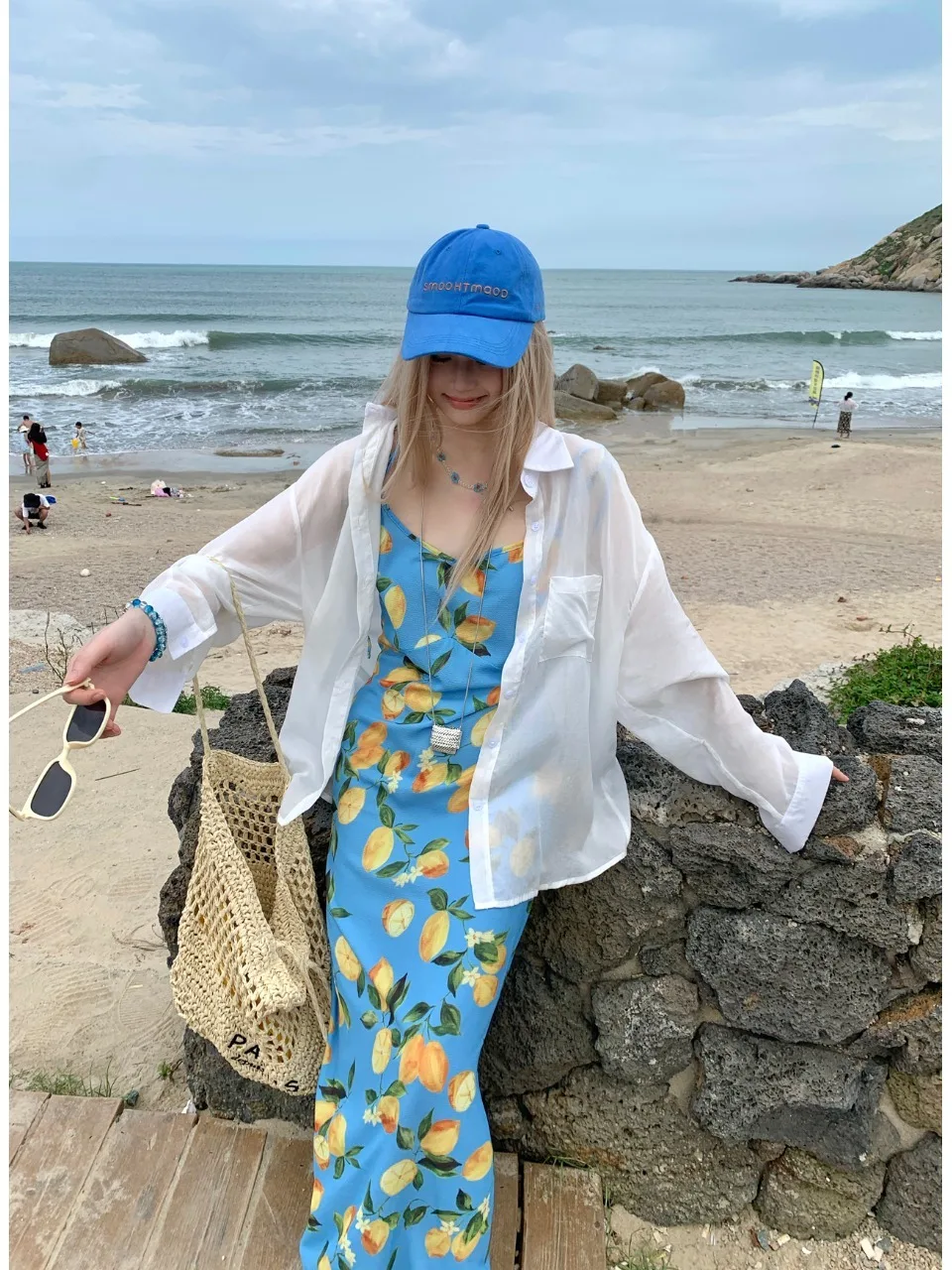 plus Size Lazy Style Set White Long Sleeve Shirt Outer Blue Print Halter Dress Autumn New Arrival Women's Fashion plus Size Set
plus Size Lazy Style Set White Long Sleeve Shirt Outer Blue Print Halter Dress Autumn New Arrival Women's Fashion plus Size Set