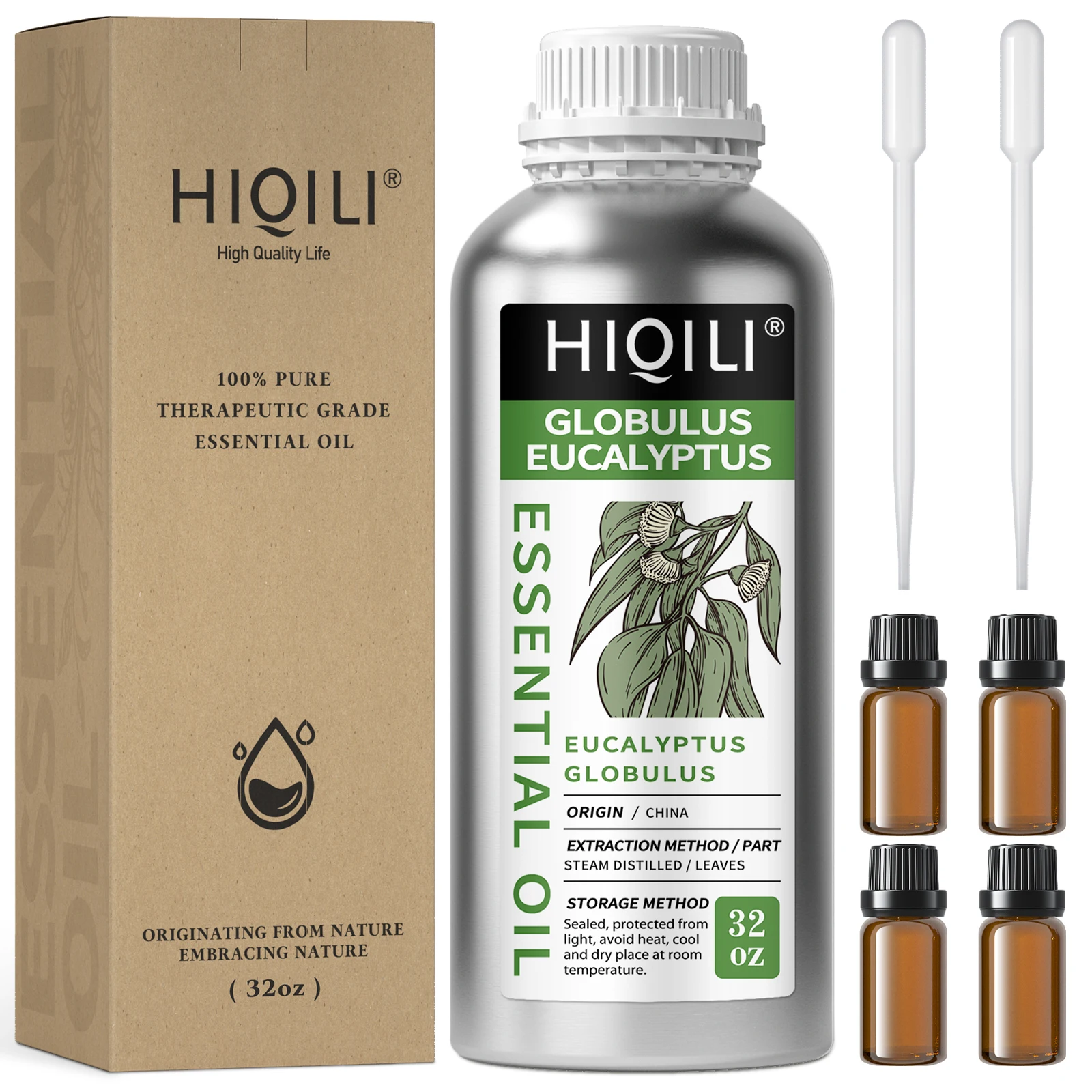 HIQILI 1000mL Eucalyptus Essential Oil, 100% Pure Nature Plant Oil for Aromatherapy Diffuser Humidifier Massage Skin Hair Care
HIQILI 1000mL Eucalyptus Essential Oil, 100% Pure Nature Plant Oil for Aromatherapy Diffuser Humidifier Massage Skin Hair Care