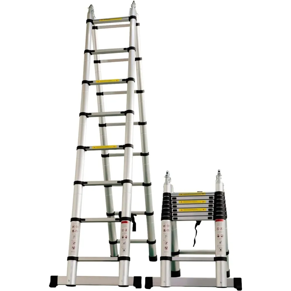 Telescoping Ladder, 16.5 FT Aluminum Telescopic Extension Ladder, Multi-Purpose Design, Non-Slip Feet, Perfect for Household
Telescoping Ladder, 16.5 FT Aluminum Telescopic Extension Ladder, Multi-Purpose Design, Non-Slip Feet, Perfect for Household
