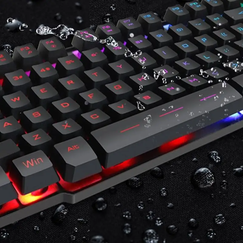 B0KF USB Gaming Keyboard and Mouse Set 104 Keys Backlight Silent Keyboard for Computer PC Gaming Mouse Laptop Accs
B0KF USB Gaming Keyboard and Mouse Set 104 Keys Backlight Silent Keyboard for Computer PC Gaming Mouse Laptop Accs
