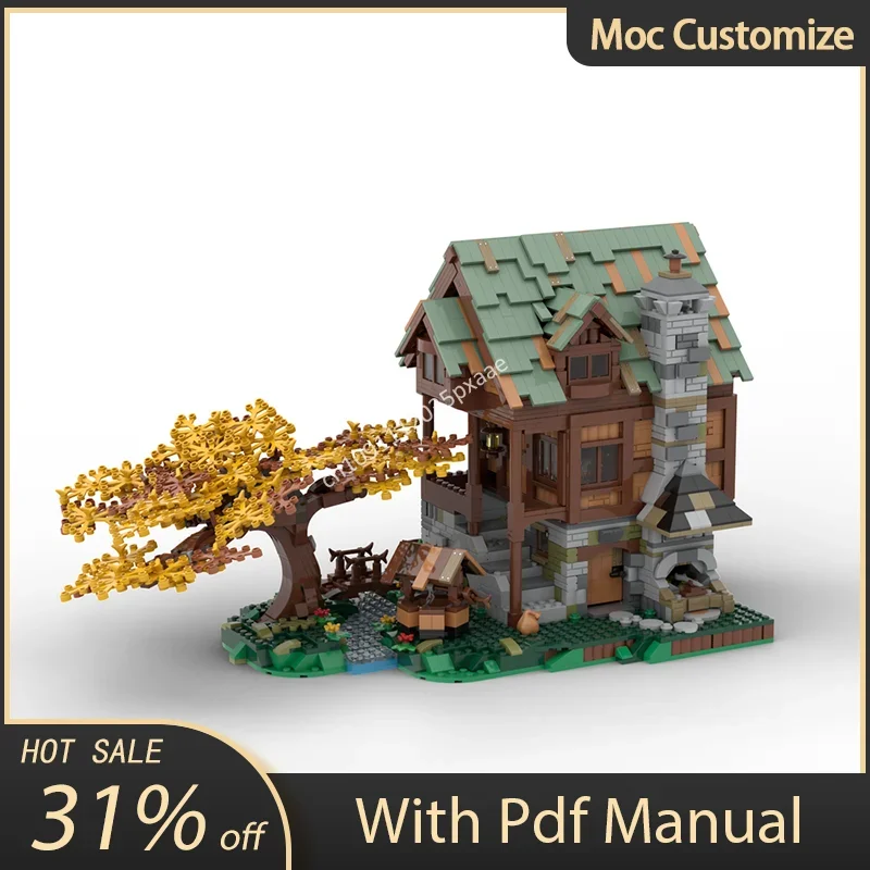2716pcs Moc Medieval Old Blacksmith's Shop for Tools Modular Buildings Castle Building Blocks Assembly Bricks Toy s Present
2716pcs Moc Medieval Old Blacksmith's Shop for Tools Modular Buildings Castle Building Blocks Assembly Bricks Toy s Present