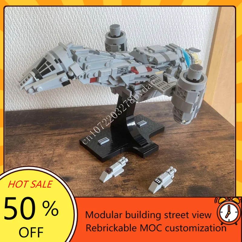 670 шт. светлячок класса Serenity миди-масштаб космическая война оружие MOC космический корабль боевая модель строительные блоки DIY сборная модель игрушка в подарок
670 шт. светлячок класса Serenity миди-масштаб космическая война оружие MOC космический корабль боевая модель строительные блоки DIY сборная модель игрушка в подарок