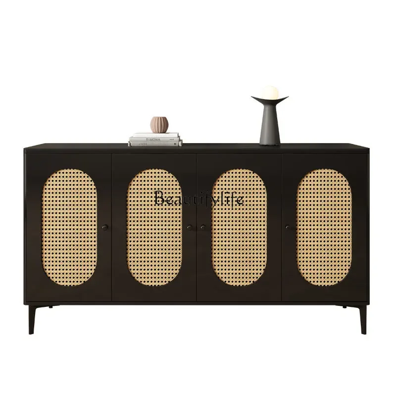 Retro solid wood dining side cabinet simple modern living room wall storage tea cabinet French style
Retro solid wood dining side cabinet simple modern living room wall storage tea cabinet French style