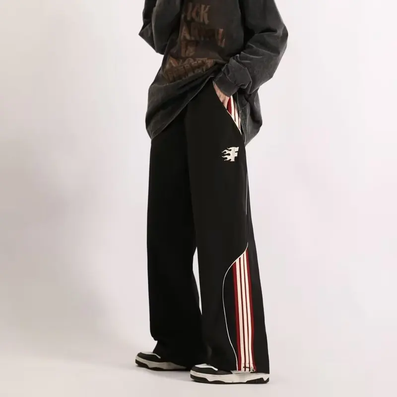 Women's Loose Wide-leg Pants 2023 Autumn Fashion American Hiphop Street Trend Striped Sweatpants Drape Casual Straight Trousers
Women's Loose Wide-leg Pants 2023 Autumn Fashion American Hiphop Street Trend Striped Sweatpants Drape Casual Straight Trousers