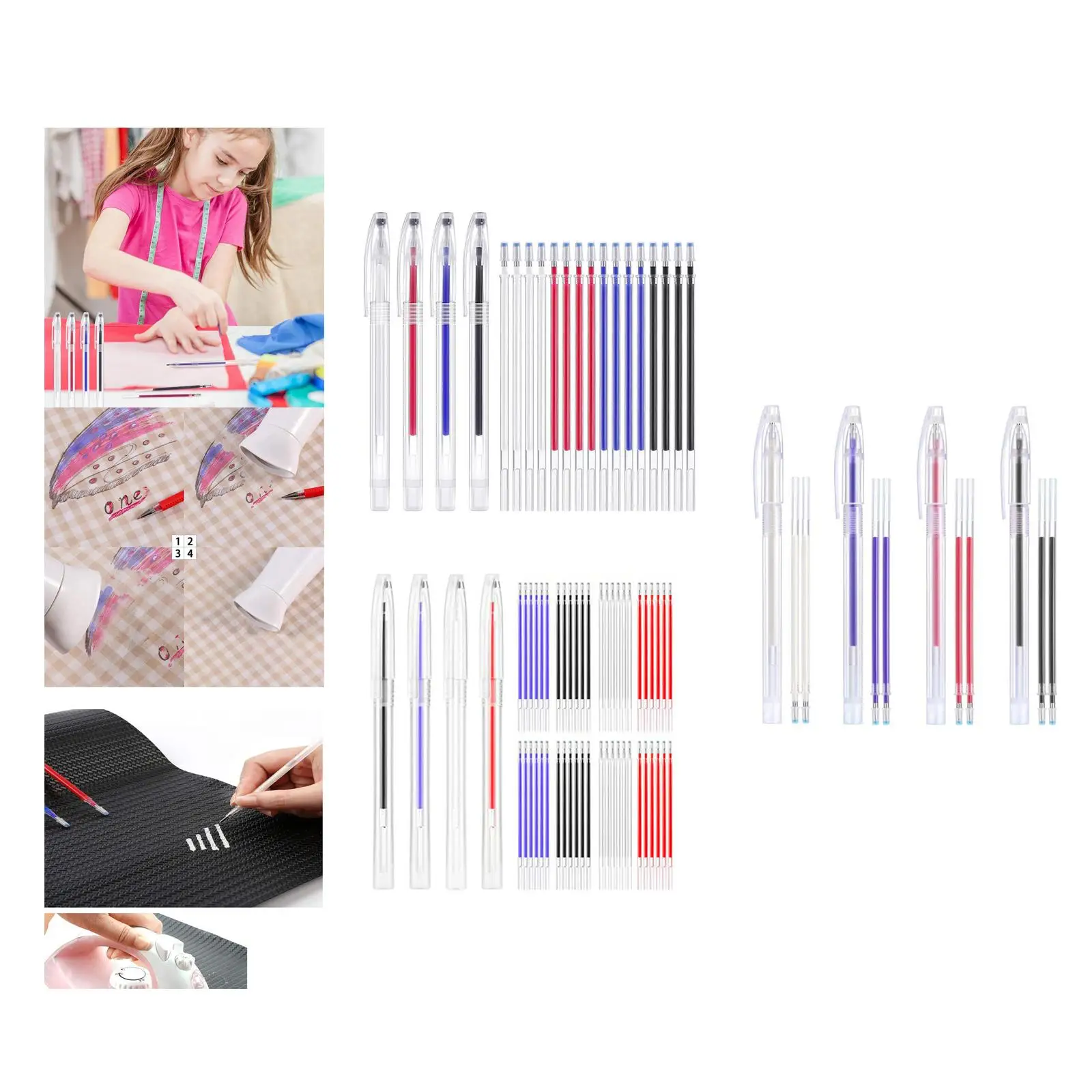 Heat-erasable fabric marking with 3/5/13 leads, Heat-erasable
Heat-erasable fabric marking with 3/5/13 leads, Heat-erasable