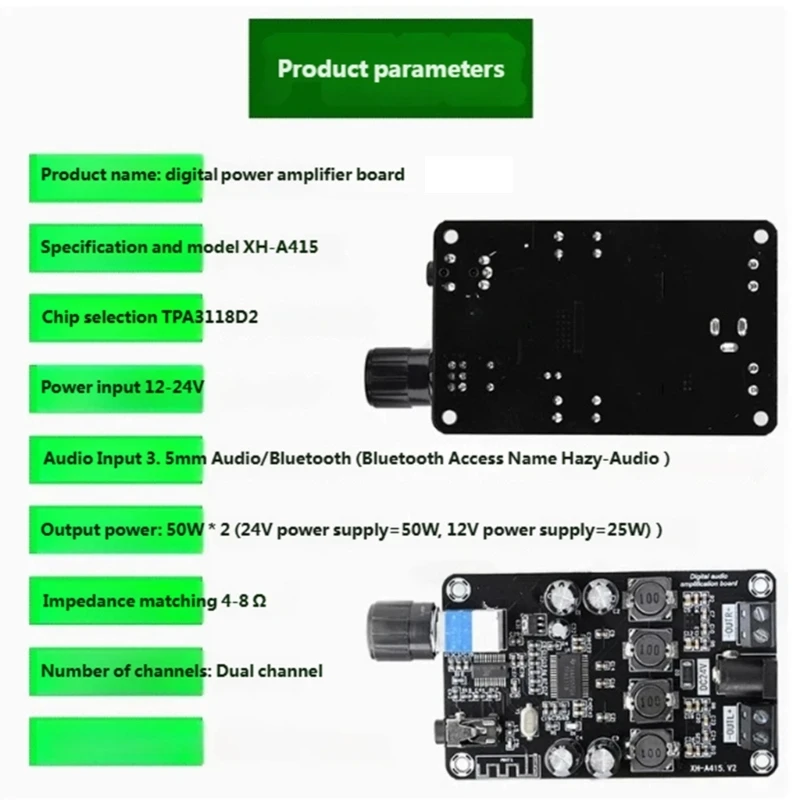 Wide Stereo Music Amplifier Board Adjustable Volumes Large Power 50W Output
Wide Stereo Music Amplifier Board Adjustable Volumes Large Power 50W Output