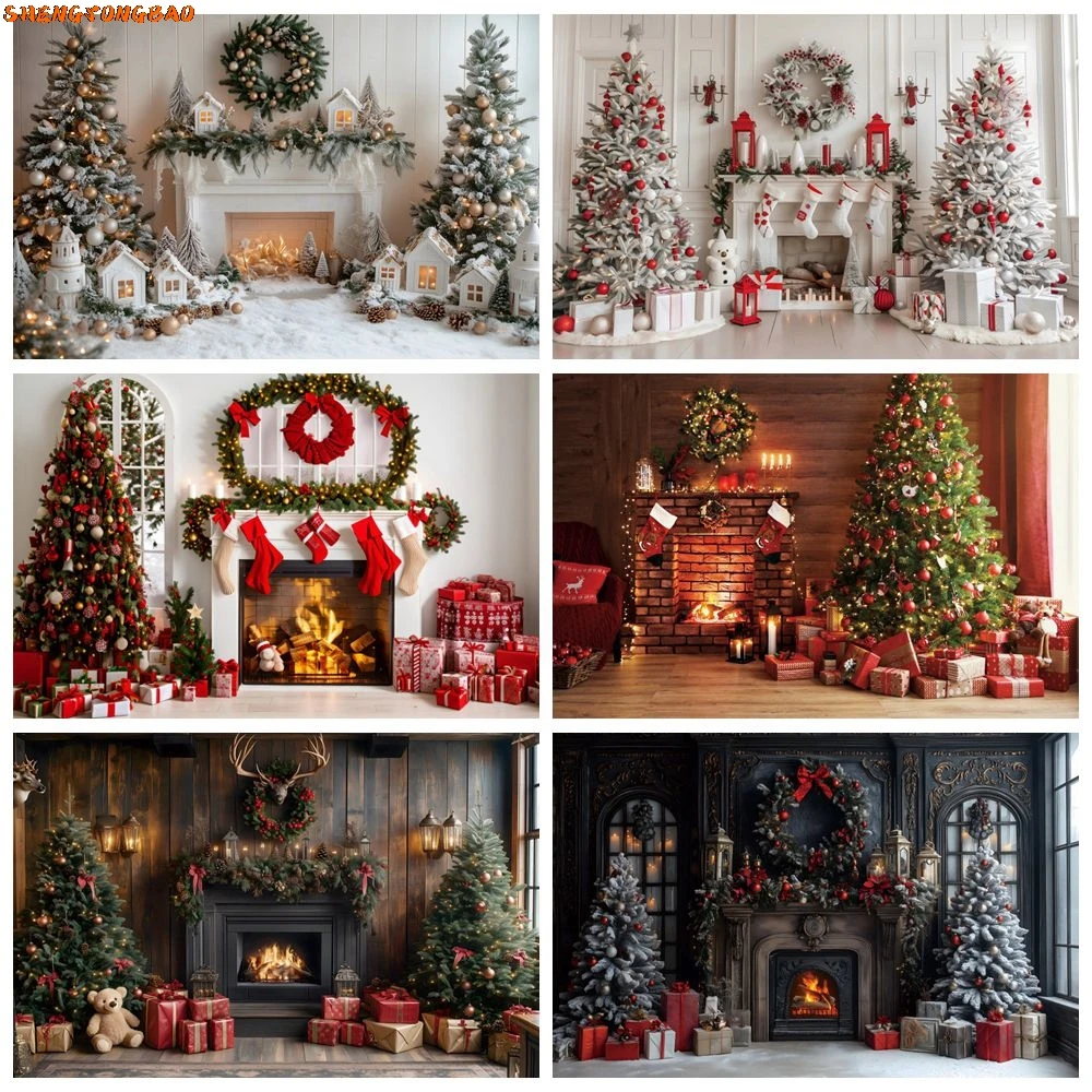 Christmas Tree Fireplace Backdrop Gifts Toys Socks Interior Baby Portrait Family Party Photography Background Wall Decor Banner
Christmas Tree Fireplace Backdrop Gifts Toys Socks Interior Baby Portrait Family Party Photography Background Wall Decor Banner