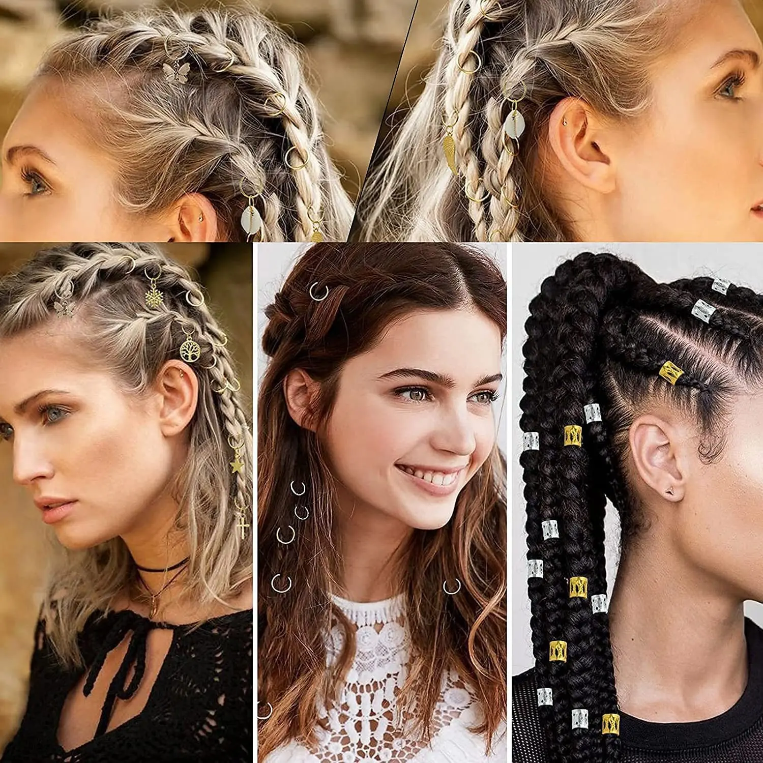 Premium 180 Count Women Braid Hair Accessory Kit with Cute Pendant for Long Hair Braiding Decoration
Premium 180 Count Women Braid Hair Accessory Kit with Cute Pendant for Long Hair Braiding Decoration