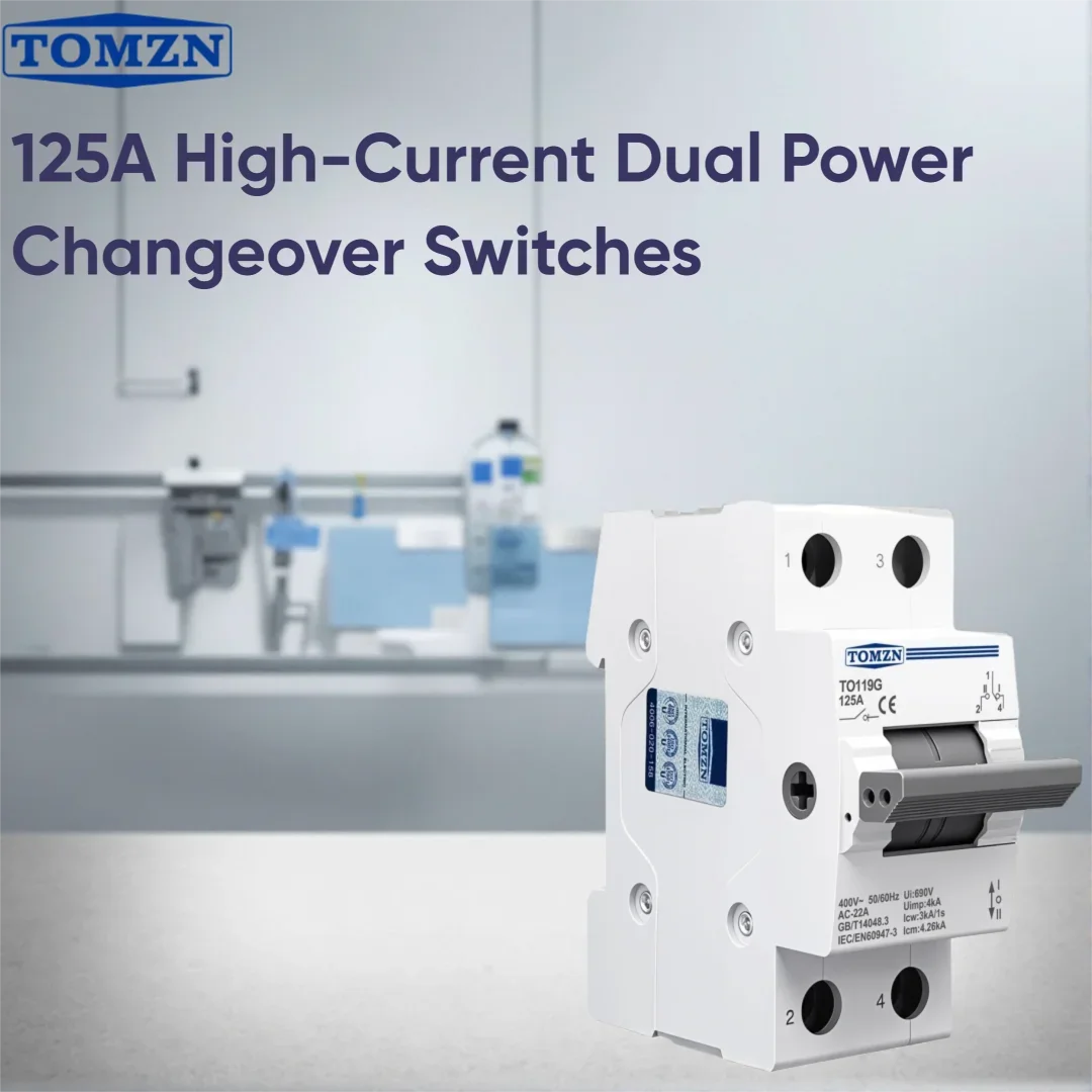 TOMZN TO219G MTS Manual Transfer Switch 1P2P3P4P 400V AC 125A High-Current Dual Power Changeover Switch Isolat Circuit Breaker
TOMZN TO219G MTS Manual Transfer Switch 1P2P3P4P 400V AC 125A High-Current Dual Power Changeover Switch Isolat Circuit Breaker