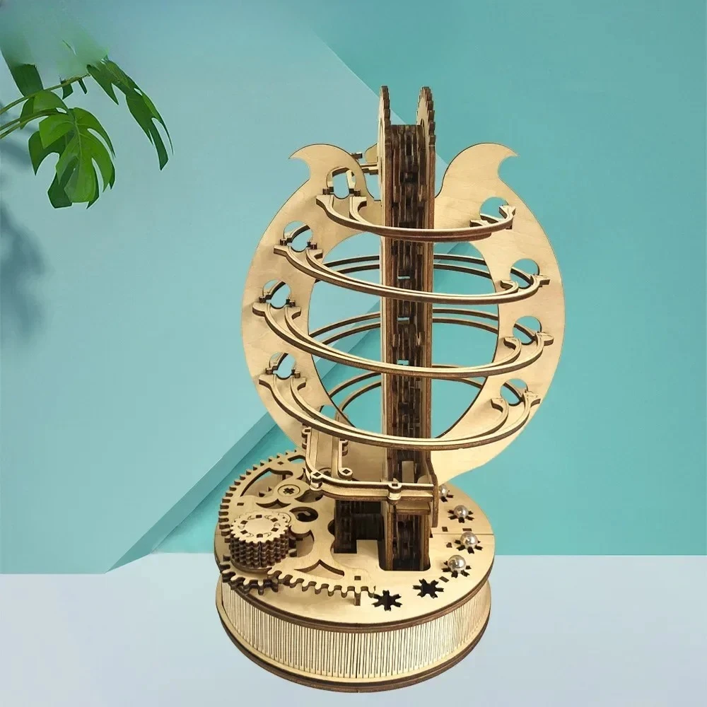 Mechanical track ball model 3D wooden puzzle hand-assembled toy adult decompression kit
Mechanical track ball model 3D wooden puzzle hand-assembled toy adult decompression kit