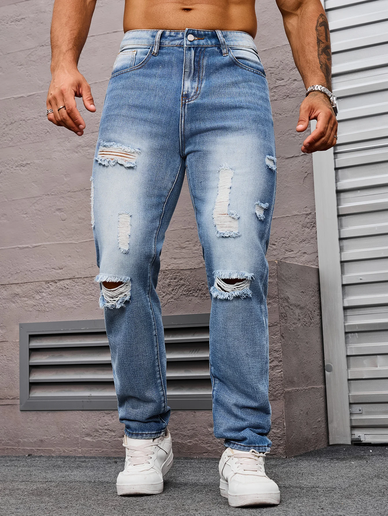 Мужские джинсы 2026 года, весна-лето, повседневные, стандартный крой, с эффектом потертости, из неэластичной ткани, модный дизайн с эффектом потертости, универсальные мужские длинные брюки, размеры XS-XL, мужские брюки
Мужские джинсы 2026 года, весна-лето, повседневные, стандартный крой, с эффектом потертости, из неэластичной ткани, модный дизайн с эффектом потертости, универсальные мужские длинные брюки, размеры XS-XL, мужские брюки