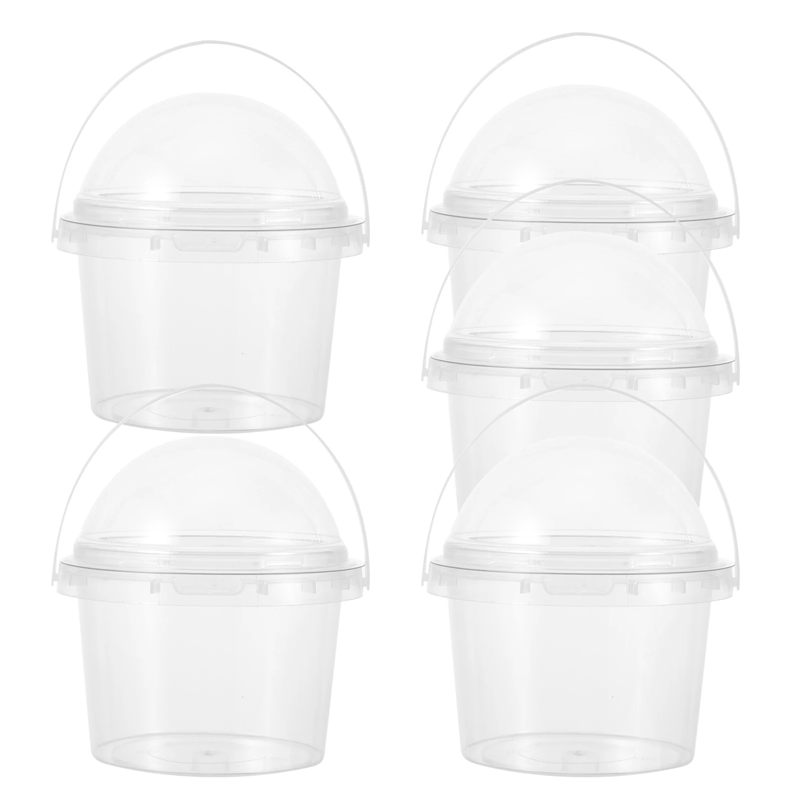 5pcs 500ml Plastic Food Containers Clear Buckets with Lids for Popcorn Candy Ice Cream Disposable Storage Small Handle Packaging
5pcs 500ml Plastic Food Containers Clear Buckets with Lids for Popcorn Candy Ice Cream Disposable Storage Small Handle Packaging