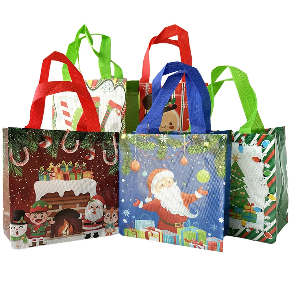 5Pcs Christmas Gift Bags Large Reusable Tote Bags Handles Non-Woven Christmas Bags New Year's Xmas Party Supplies
5Pcs Christmas Gift Bags Large Reusable Tote Bags Handles Non-Woven Christmas Bags New Year's Xmas Party Supplies
