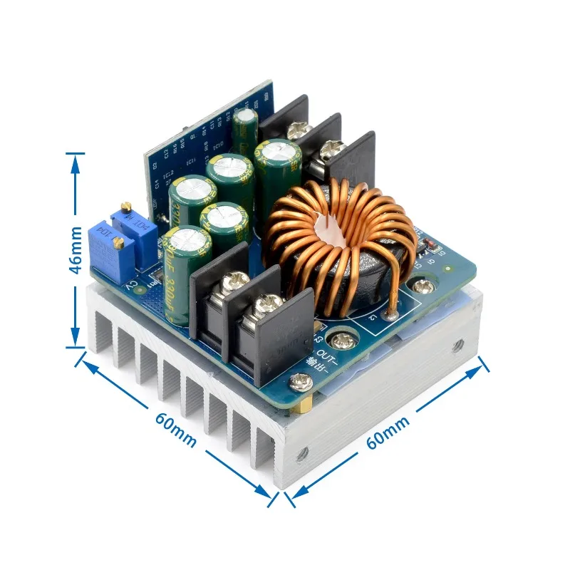 DC-DC 400W DC 10V-60V High-power Step Down Buck Converter Constant Voltage Constant Current Adjustable Power Supply Module
DC-DC 400W DC 10V-60V High-power Step Down Buck Converter Constant Voltage Constant Current Adjustable Power Supply Module