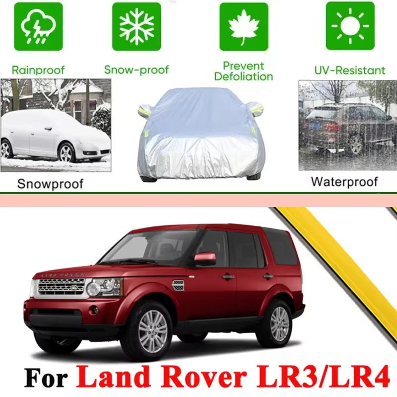For Land Rover LR3 LR4 L319 2005-2016 Full Car Covers Outdoor Sun Anti UV Rain Snow Dust Protection Oxford Cloth Accessories
For Land Rover LR3 LR4 L319 2005-2016 Full Car Covers Outdoor Sun Anti UV Rain Snow Dust Protection Oxford Cloth Accessories