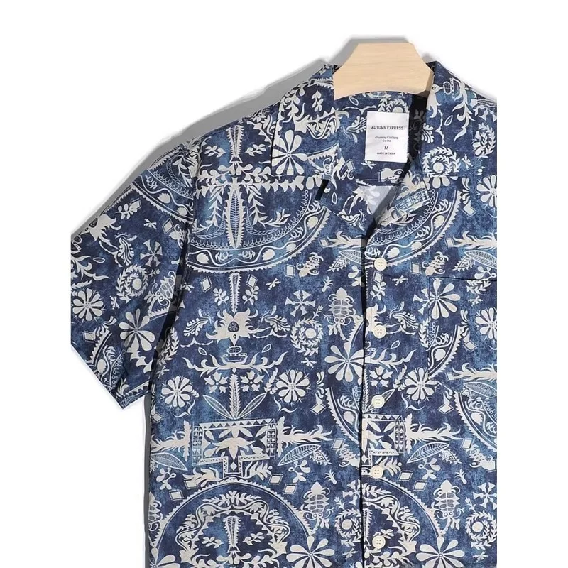 Loose Cuban Collar Floral Short Sleeve Men's Shirt Summer Hawaii Beach Casual Style Polyester Fiber Warmth Leisure Fashion
Loose Cuban Collar Floral Short Sleeve Men's Shirt Summer Hawaii Beach Casual Style Polyester Fiber Warmth Leisure Fashion