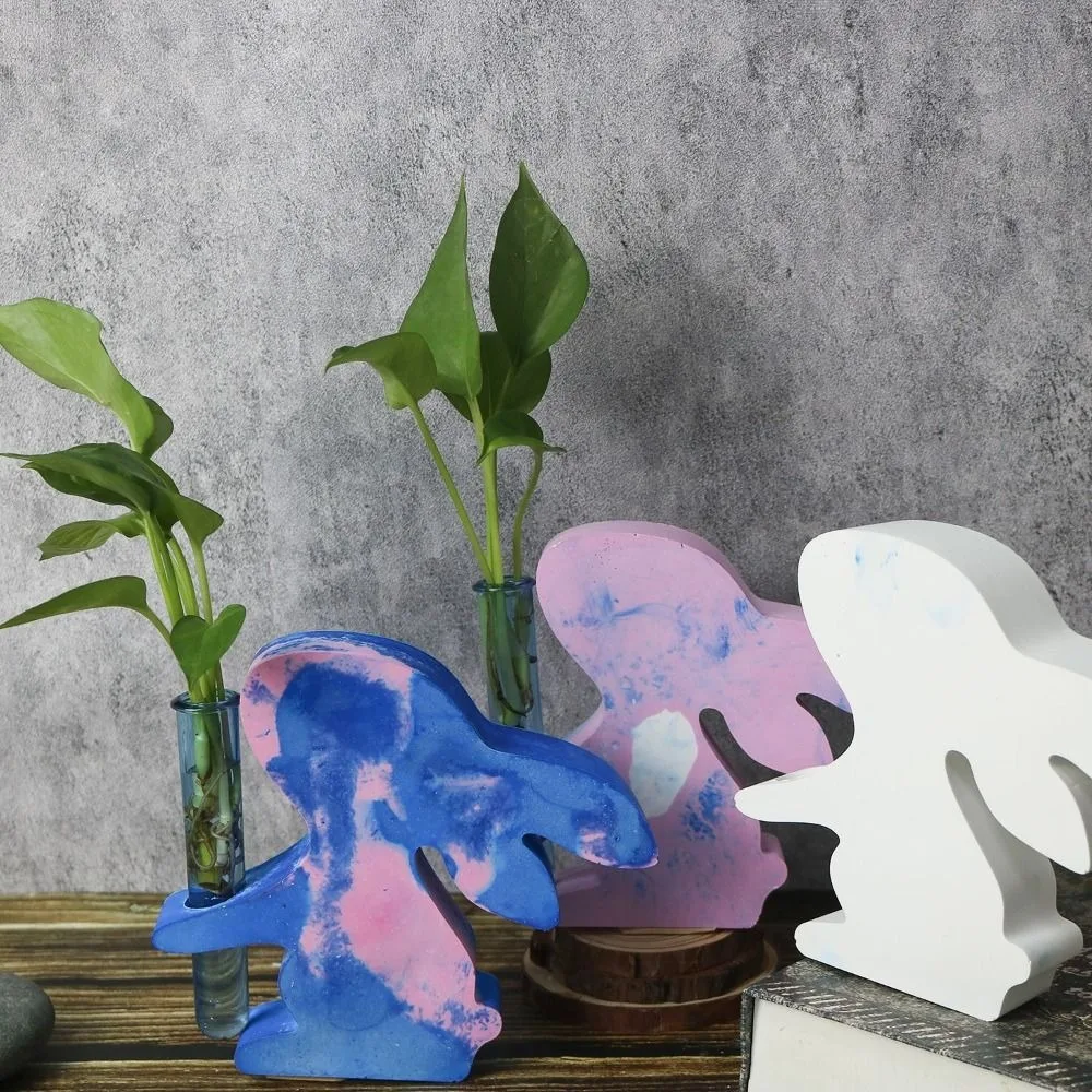 Cartoon Easter Bunny Vase Molds Silicone 3D Rabbit Hydroponic Vase Molds Handmade Cute Rabbit Arrange Flowers Ornament
Cartoon Easter Bunny Vase Molds Silicone 3D Rabbit Hydroponic Vase Molds Handmade Cute Rabbit Arrange Flowers Ornament