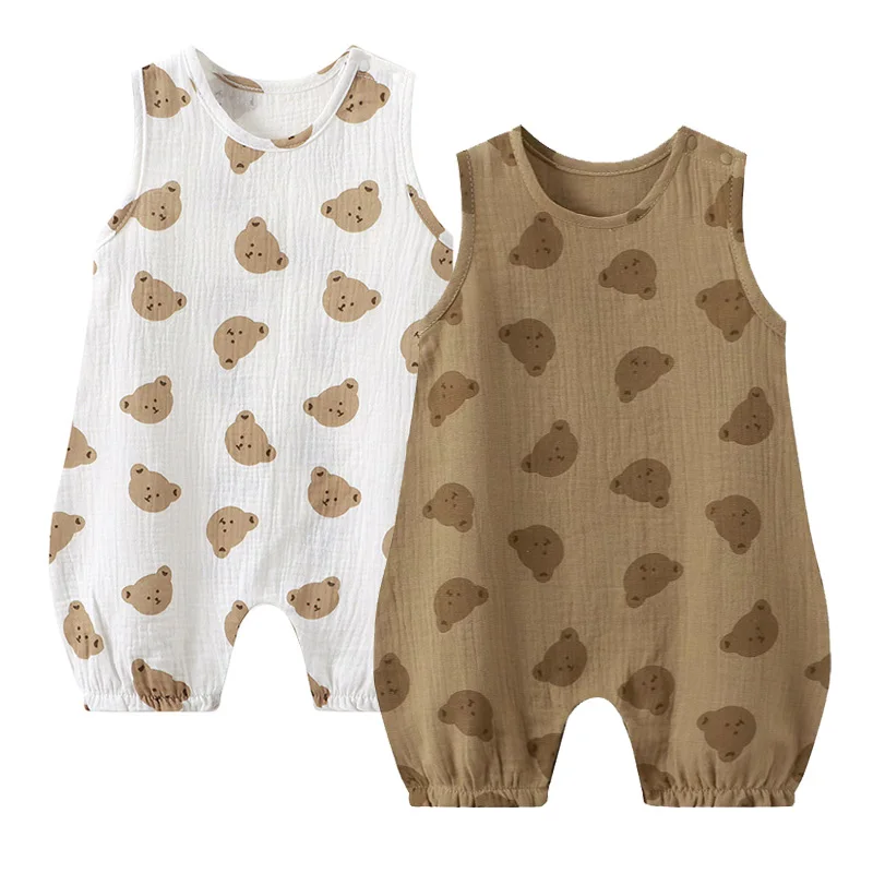Muslin Baby Summer Romper 100% Cotton Cute Bear Newborn Jumpsuit Toddler Onesie Infant Outfit Suit for Boys Girls Clothes
Muslin Baby Summer Romper 100% Cotton Cute Bear Newborn Jumpsuit Toddler Onesie Infant Outfit Suit for Boys Girls Clothes