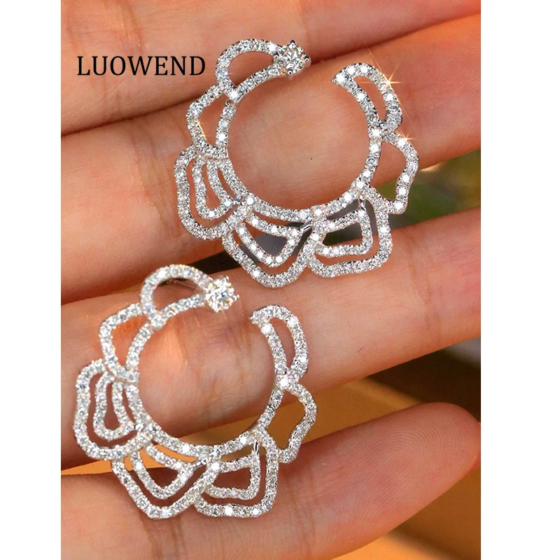 Серьги LUOWEND из 100% белого золота 18 карат, роскошные серьги в романтическом стиле, серьги из настоящего натурального бриллианта 2,0 карата для женщин, ювелирные изделия для вечеринок
Серьги LUOWEND из 100% белого золота 18 карат, роскошные серьги в романтическом стиле, серьги из настоящего натурального бриллианта 2,0 карата для женщин, ювелирные изделия для вечеринок