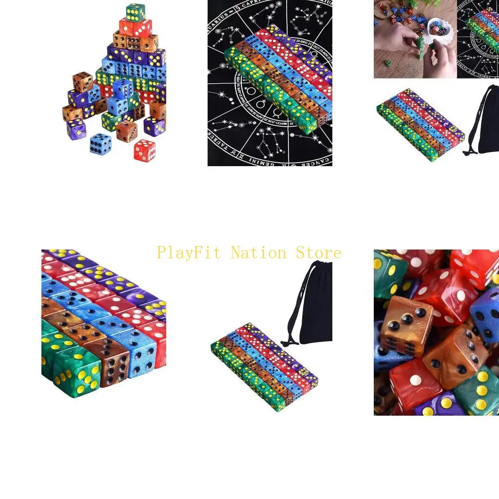 242F 50Pcs 16mm Acrylic Dices Polyhedral 6 Sided Dices Role Playing Dices Puzzle Dices Toy Board Game Cubes Party DIY Dices
242F 50Pcs 16mm Acrylic Dices Polyhedral 6 Sided Dices Role Playing Dices Puzzle Dices Toy Board Game Cubes Party DIY Dices