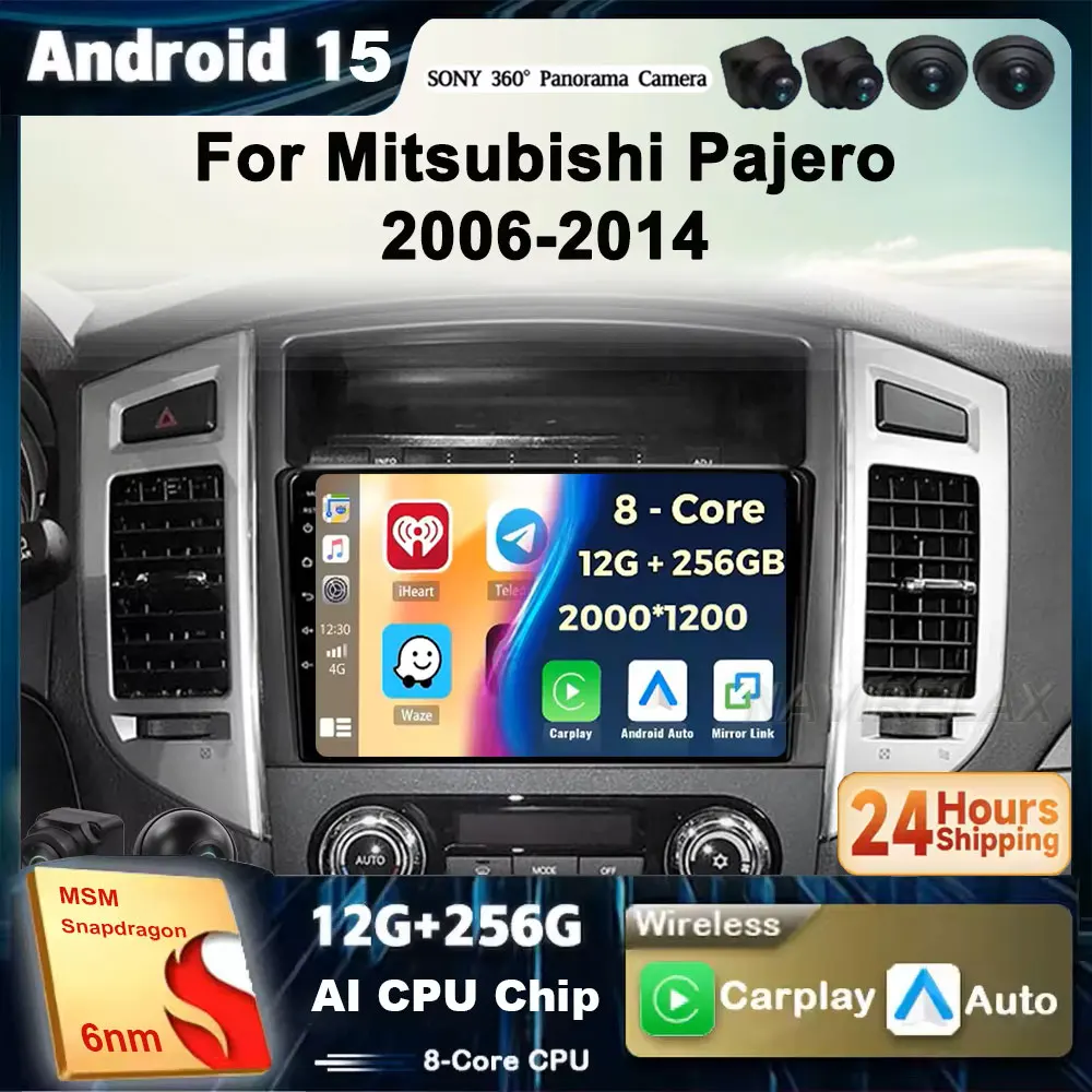2Din For Mitsubishi Pajero 4 V80 V90 2006-2007 2008 - 2014 4G Android 15 Car Stereo Radio Multimedia Video Player Navigation GPS
2Din For Mitsubishi Pajero 4 V80 V90 2006-2007 2008 - 2014 4G Android 15 Car Stereo Radio Multimedia Video Player Navigation GPS
