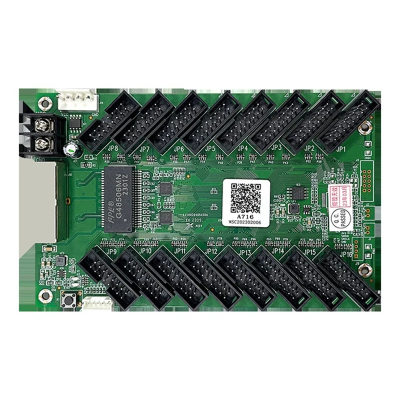 BAAZ HOT A716 Receiving Card 75E Full-Color LED Display Receiving Card Video Wall Controller Onboard Hub75ex16 For Led Display
BAAZ HOT A716 Receiving Card 75E Full-Color LED Display Receiving Card Video Wall Controller Onboard Hub75ex16 For Led Display