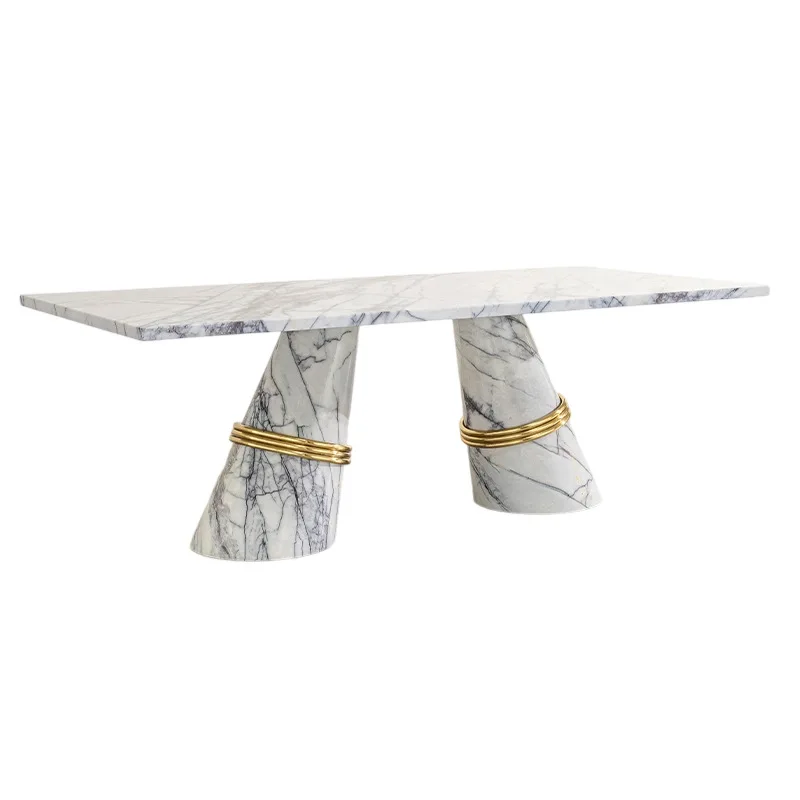 Marble dining table and chairs light luxury luxury furniture 6 people dining table set
Marble dining table and chairs light luxury luxury furniture 6 people dining table set