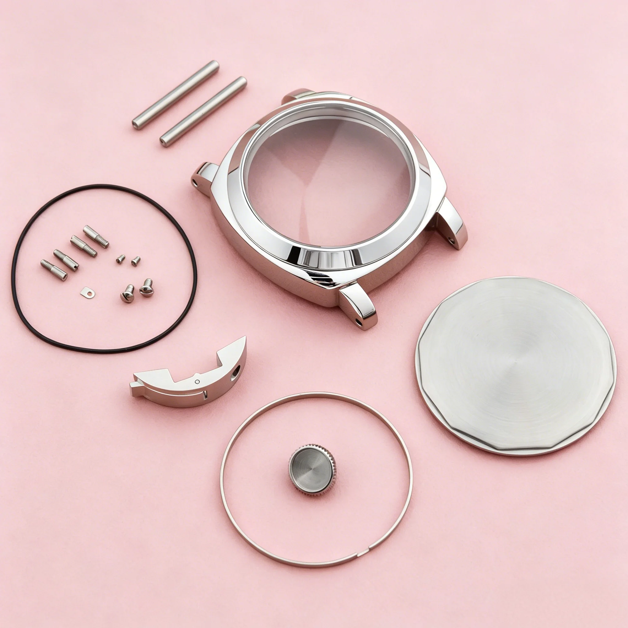44mm Watch Case Vintage Retro Solid Stainless Steel 10ATM Waterproof Case for PAM 5218 ETA6497/6498/ST3600 Mechanical Movement
44mm Watch Case Vintage Retro Solid Stainless Steel 10ATM Waterproof Case for PAM 5218 ETA6497/6498/ST3600 Mechanical Movement