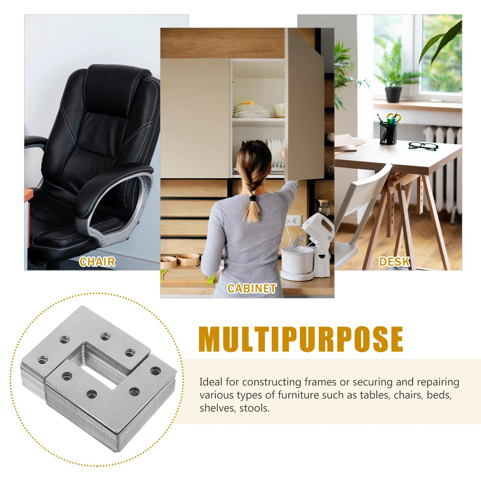 40PCS Stainless Steel Corner Brackets Thickened L Shape Shelf Support Hardware Flat Brace Connectors Wood Angle Frame
40PCS Stainless Steel Corner Brackets Thickened L Shape Shelf Support Hardware Flat Brace Connectors Wood Angle Frame