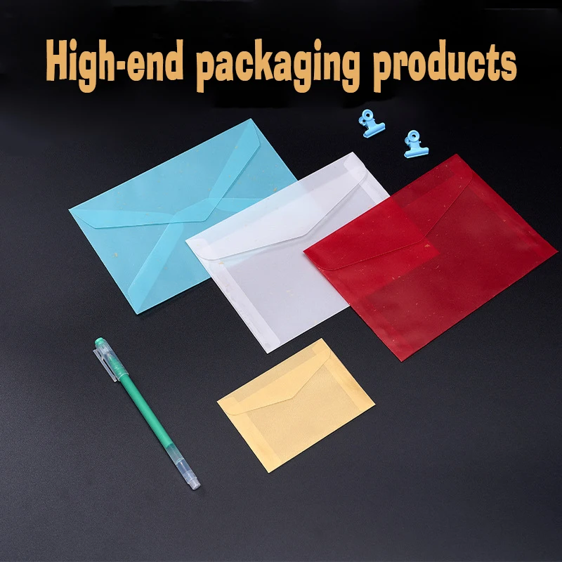 Envelope 50pcs Colorful Semi-transparent Sulfuric Paper Matte High-grade Business Gift Packaging Hot Stamping Wedding Invitation
Envelope 50pcs Colorful Semi-transparent Sulfuric Paper Matte High-grade Business Gift Packaging Hot Stamping Wedding Invitation