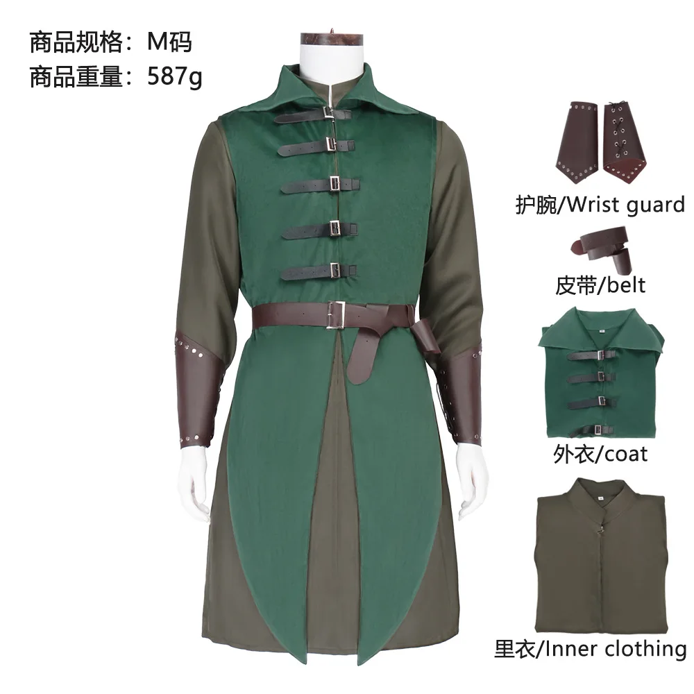 Medieval Larp Viking Costume Tunic Dress Long Shirt Men Warrior Knight Top V Neck Tabard Armor Nordic Garb Coat Outfit For Adult
Medieval Larp Viking Costume Tunic Dress Long Shirt Men Warrior Knight Top V Neck Tabard Armor Nordic Garb Coat Outfit For Adult
